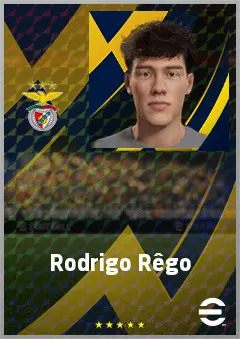 Rodrigo Rêgo eFootball 2026 player card, 64 OVR RWF