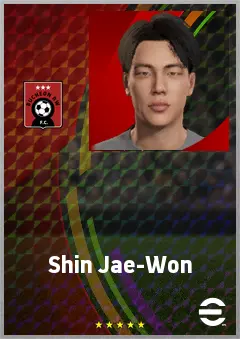 Shin Jae-Won eFootball 2026 player card, 66 OVR RB