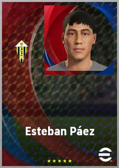 Esteban Páez eFootball 2026 player card, 60 OVR CMF
