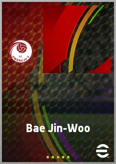 Bae Jin-Woo eFootball 2026 player card, 64 OVR RB