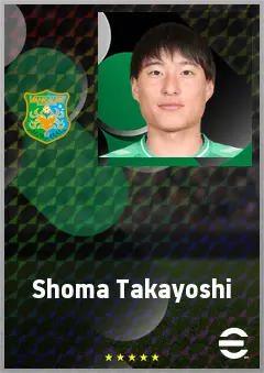 Takayoshi Shoma eFootball 2026 player card, 64 OVR DMF