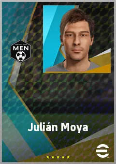 Julián Moya eFootball 2026 player card, 64 OVR CF