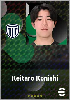 Konishi Keitaro eFootball 2026 player card, 65 OVR CB