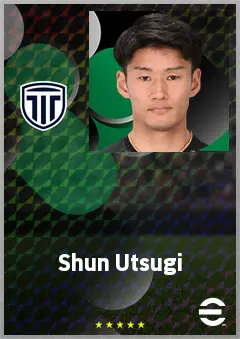 Utsugi Shun eFootball 2026 player card, 64 OVR DMF