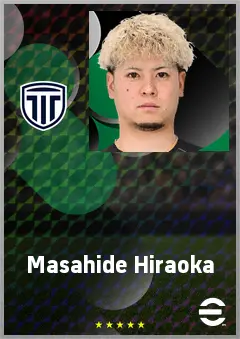 Hiraoka Masahide eFootball 2026 player card, 66 OVR CF