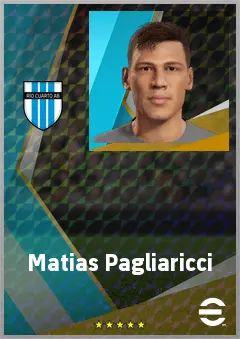 Matias Pagliaricci eFootball 2026 player card, 65 OVR CB