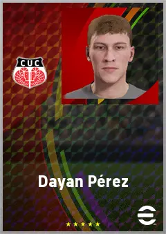 Dayan Pérez eFootball 2026 player card, 61 OVR AMF