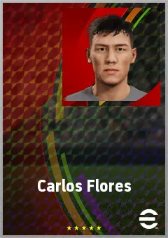 Carlos Flores eFootball 2026 player card, 62 OVR RB
