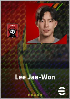 Lee Jae-Won eFootball 2026 player card, 63 OVR CB