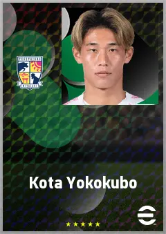 Yokokubo Kota eFootball 2026 player card, 61 OVR CB