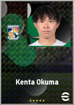 Okuma Kenta eFootball 2026 player card, 62 OVR DMF