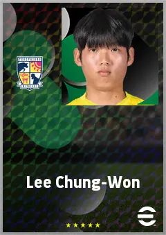 Lee Chung-Won eFootball 2026 player card, 65 OVR GK