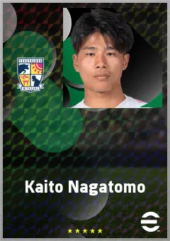 Nagatomo Kaito eFootball 2026 player card, 61 OVR RB