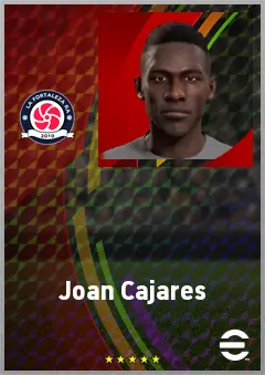 Joan Cajares eFootball 2026 player card, 65 OVR RB