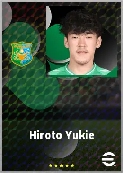 Yukie Hiroto eFootball 2026 player card, 64 OVR CB