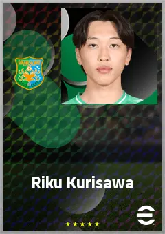 Kurisawa Riku eFootball 2026 player card, 62 OVR LMF