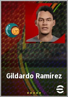 Gildardo Ramírez eFootball 2026 player card, 62 OVR CF