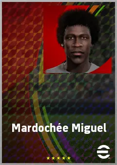 Mardochée Miguel eFootball 2026 player card, 62 OVR RWF