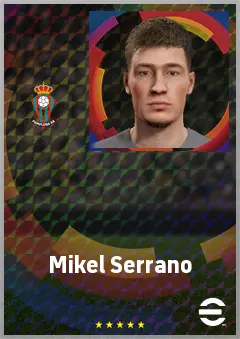 Mikel Serrano eFootball 2026 player card, 63 OVR CB