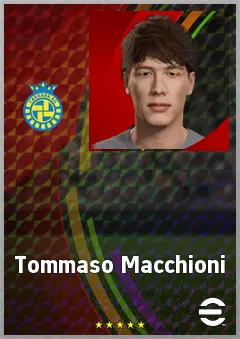 Tommaso Macchioni eFootball 2026 player card, 63 OVR CB