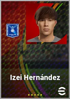 Izei Hernández eFootball 2026 player card, 60 OVR LWF