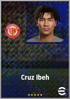 Cruz Ibeh eFootball 2026 player card, 60 OVR AMF