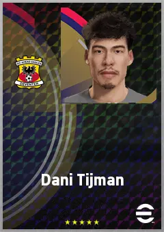 Dani Tijman eFootball 2026 player card, 59 OVR CF