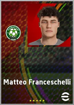 Matteo Franceschelli eFootball 2026 player card, 62 OVR GK