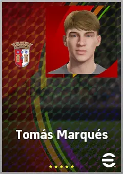 Tomás Marqués eFootball 2026 player card, 61 OVR CMF