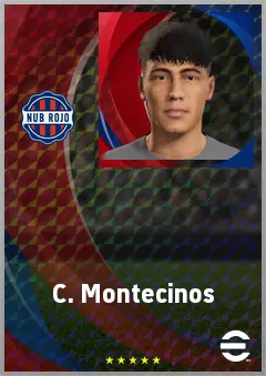 C. Montecinos eFootball 2026 player card, 63 OVR CMF