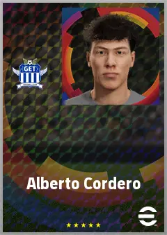 Alberto Cordero eFootball 2026 player card, 61 OVR CB