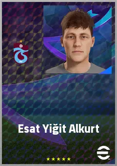 Esat Yiğit Alkurt eFootball 2026 player card, 60 OVR RWF