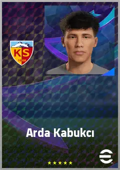 Arda Kabukcı eFootball 2026 player card, 59 OVR CF