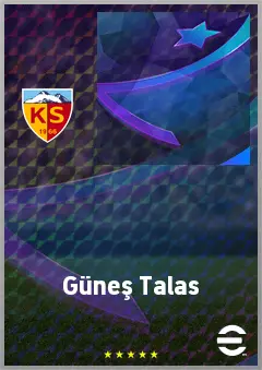 Güneş Talas eFootball 2026 player card, 59 OVR CF