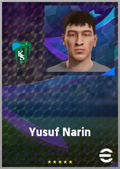 Yusuf Narin eFootball 2026 player card, 60 OVR AMF