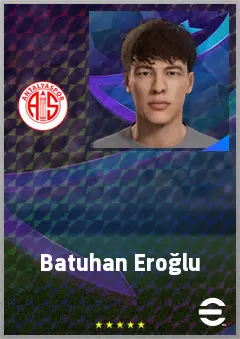 Batuhan Eroğlu eFootball 2026 player card, 59 OVR GK