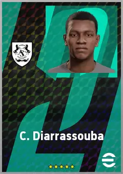 C. Diarrassouba eFootball 2026 player card, 60 OVR LB