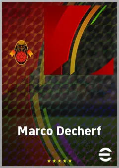 Marco Decherf eFootball 2026 player card, 60 OVR CMF