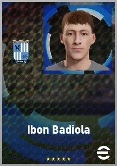 Ibon Badiola eFootball 2026 player card, 60 OVR CMF