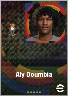 Aly Doumbia eFootball 2026 player card, 60 OVR CF
