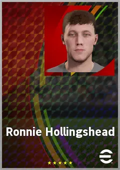 Ronnie Hollingshead eFootball 2026 player card, 64 OVR GK