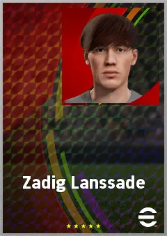 Zadig Lanssade eFootball 2026 player card, 60 OVR GK