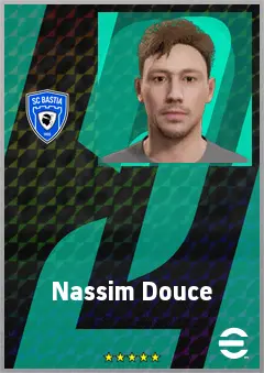 Nassim Douce eFootball 2026 player card, 61 OVR CB