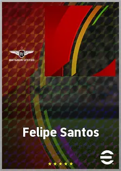 Felipe Santos eFootball 2026 player card, 72 OVR LWF