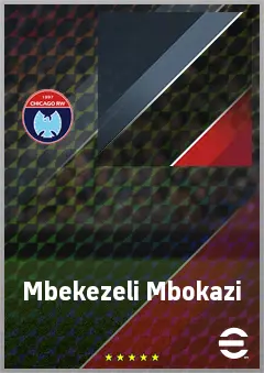 Mbekezeli Mbokazi eFootball 2026 player card, 68 OVR CB