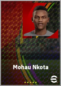 Mohau Nkota eFootball 2026 player card, 69 OVR RWF