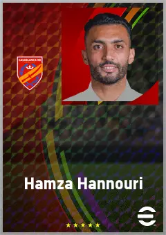 Hamza Hannouri eFootball 2026 player card, 67 OVR CF