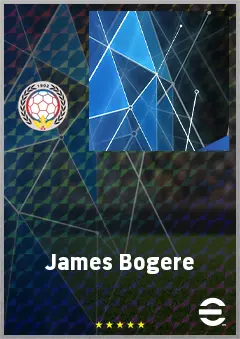 James Bogere eFootball 2026 player card, 63 OVR CF