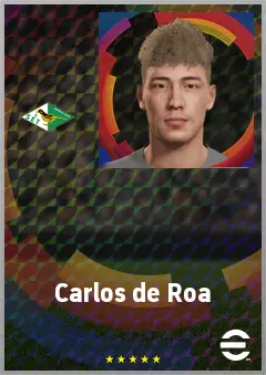 Carlos de Roa eFootball 2026 player card, 61 OVR LB