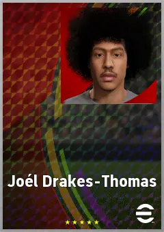 Joél Drakes-Thomas eFootball 2026 player card, 63 OVR RMF